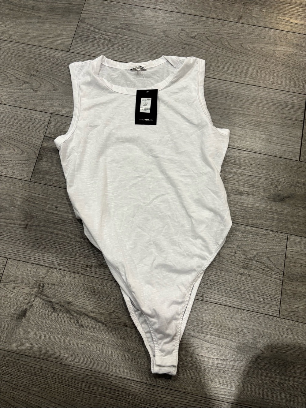 Fashion Nova White Tank Bodysuit
